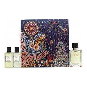 Hermès Terre d'Hermès Geschenkset 50ml EDT + 40ml Shower Gel + 40ml Aftershave Lotion