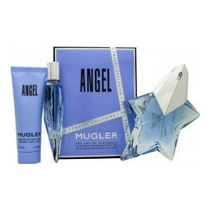 Thierry Mugler Angel Geschenkset 50ml EDP Navulbaar + 10ml EDP + 50ml Body Lotion