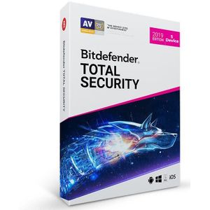 Bitdefender Total Security 5 computers 1 jaar