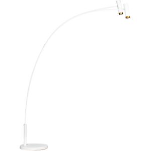 By Rydéns Puls gebogen vloerlamp 2-lamps wit mat