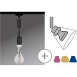 Paulmann - URail DecoSystems - Pendelarmatuur - Mat Zwart - E14 Fitting, Dimbaar, Diameter 4.4 cm