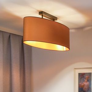Envostar plafondlamp Idun, bruin 80 cm natuurlijk materiaal veganistisch