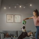 Plafondarmatuur - Dimbare GU10-Spots - Mat Wit - Verstelbaar