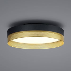 HELL Mesh LED plafondlamp, Ø 45 cm, zwart/goud