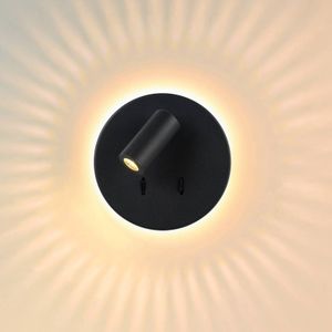 Lucide LED wandlamp Bentjer 2 lichtbronnen zwart