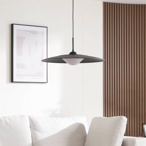 Lucande LED hanglamp Foco, zandzwart, metaal, �Ø 50 cm