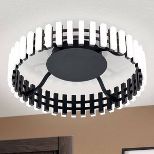 ORION Mansion LED plafondlamp, zwart en wit Ø 43 cm