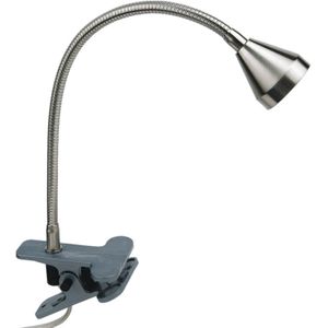Busch - MINI - Klemlamp - Grijs - LED met Flexibele Arm