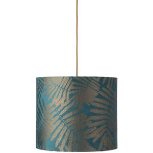 EBB & FLOW Fern Leaves teal 30cm, kabel rond/goud