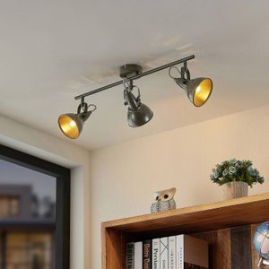 Lindby Julin spot, 3-lamps, donkergrijs