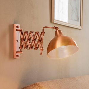 Avonni Wandlamp HAP-9082-CPR met schaararm, koper