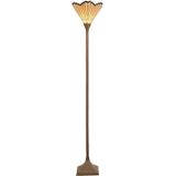 Clayre&Eef Marla - staande lamp in Tiffany-stijl
