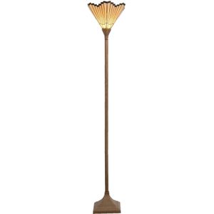 Clayre&Eef Marla - staande lamp in Tiffany-stijl
