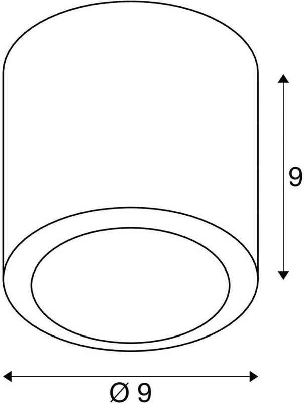 Oculus - Plafondlamp - Donker Bronskleurig - Aluminium - Dimbaar