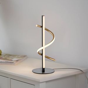 JUST LIGHT. GmbH JUST LIGHT. Emanda LED tafellamp, ijzer, zwart-messing