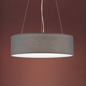 ORION Hanglamp Ufo met grijze stoffen lampenkap