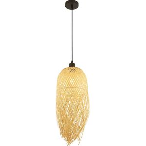 Searchlight Bali hanglamp, Ø 20 cm, bamboe, licht hout, E27