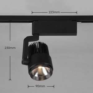 Trio Lighting LED spot Radiator DUOline, CCT, mat zwart