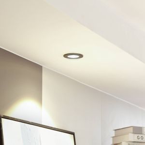 Arcchio LED downlight Lirin, zwart, 2.700K Lirin Arcchio, dimbaar, zwart, Woon-/ Eetkamer, Aluminium, Modern