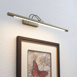 Lindby LED schilderij verl Mailine met schak, oud messing