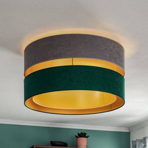 Duolla Plafondlamp Golden Duo Ø 60cm grijs/groen/goud