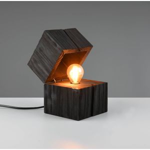 TRIO TREASURE - Tafellamp - Zwart - incl. 1x E14 2W - Snoerschakelaar
