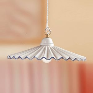 Ceramiche Pendellamp PIEGHE met landhuislook, 43 cm