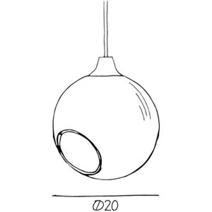 DESIGN BY US Ballroom hanglamp, rookgrijs