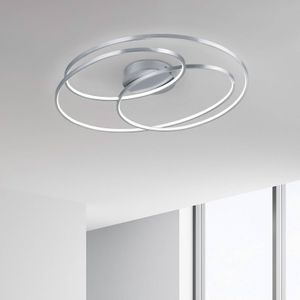 Trio Lighting LED plafondlamp Gale, 80 cm, nikkel mat