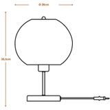 Ledvance - Decor Cardboard Ball - Tafellamp - Bruin - E27 Lamphouder, IFTTT-ondersteuning