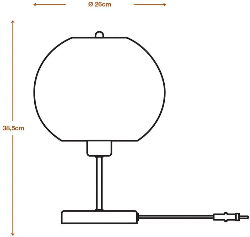 Ledvance - Decor Cardboard Ball - Tafellamp - Bruin - E27 Lamphouder, IFTTT-ondersteuning