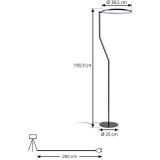 Vloerlamp - Zwart - Metaal