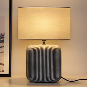 Pauleen Pure Shine Tafellamp - E14 - 20W - Grijs/Wit