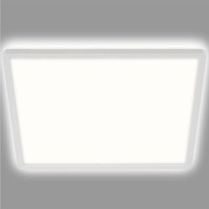 Briloner LED plafondlamp Slim, hoekig 42 x 42 cm