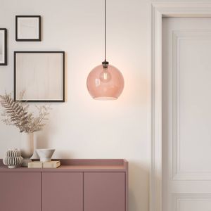 TK Lighting Cubus hanglamp, 1-lamp, roze