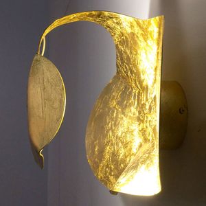 Knikerboker Led designer wandlamp Gi.Gi, 40 cm, goud