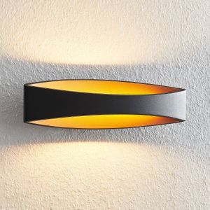 Arcchio - LED Wandlamp - 1licht - Aluminiu - Ijzer - H: 10 cm - Zwar - Goud - Inclusief Lichtbron