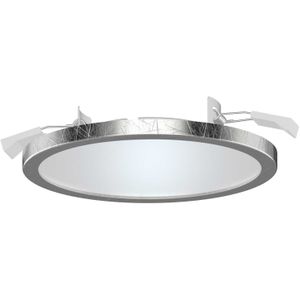 Lightme LED inbouwspot Aqua Pur Ø14,7cm zilver