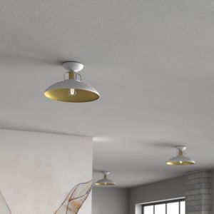 Eko-Light Plafondlamp Felix, wit/goud