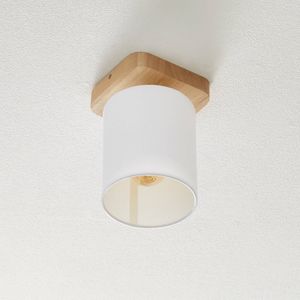 Spot-Light Plafondlamp Jenta met linnen lampenkap