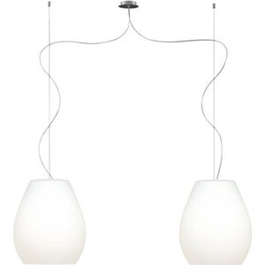 Casablanca Bagan hanglamp 2-lamps, Ø 26 cm