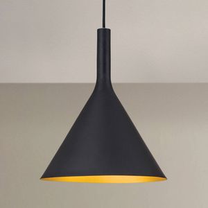 ORION buiten zwart, binnen goud - hanglamp Gunda