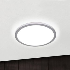 ORION Titanium kleurige LED plafondlamp Aria, dimbaar