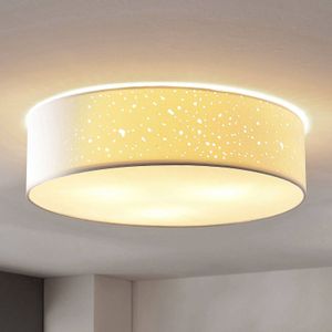 Lindby Plafondlamp Umma, direct aan het plafond, wit