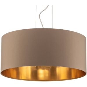 EGLO Hanglamp Maserlo rond, taupe goud