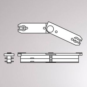 Molto Luce Flex-verbinder voor Volare 2-fase rail, 70-150°