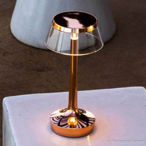 Flos Bon Jour unplugged LED tafellamp, koper