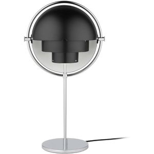 Gubi Lite tafellamp, hoogte 50 cm, chroom/zwart