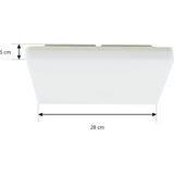 Prios - Artin - LED Plafondlamp - Wit - 28 cm - Met Sensor - Modern