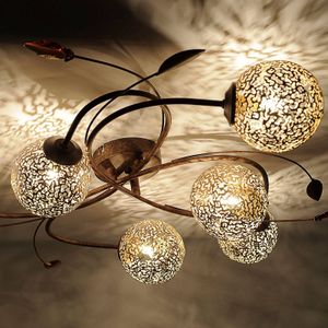 Paul Neuhaus Florale decoratie - 6 lichtbr. Plafondlamp Greta